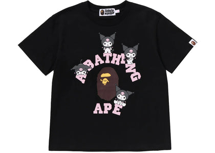 BAPE x Sanrio Characters Kuromi College Mini Tee (Ladies) Black - product view 2