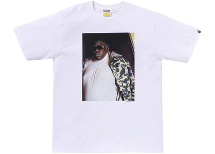 BAPE x Shawn Mortensen Biggie Final Filming Photo Tee White - authentic BAPE product