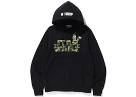 BAPE x Star Wars BB-8 & D-O Pullover Hoodie Black - vue 360