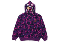 BAPE x Stray Kids Han Shark Full Zip Hoodie Purple