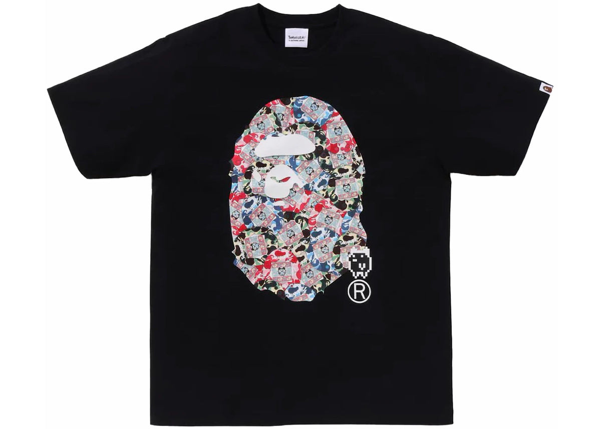 BAPE x Tamagotchi Ape Head Tee Black - vue 360