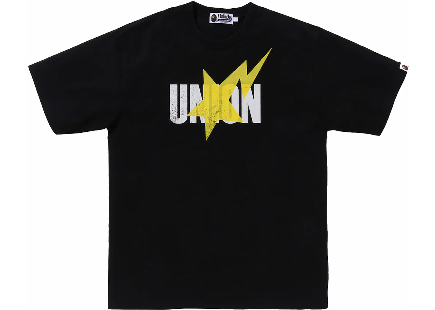 BAPE x Union Pigment Dyed Sta Tee Black - vue secondaire A