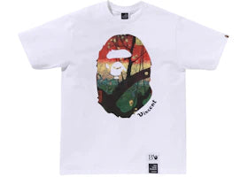 BAPE x Van Gogh Museum Ape Head Canvas Art IV Tee White