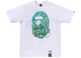 BAPE x Van Gogh Museum Ape Head Canvas Art VI Tee White - vue 360