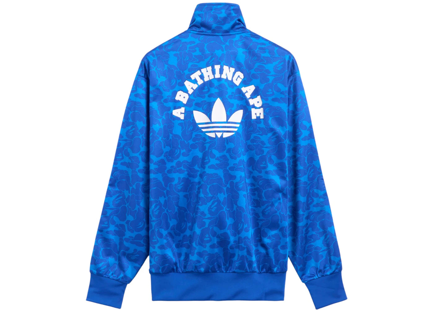 BAPE x adidas All Over Print SSTR Track Jacket Blue - vue secondaire A