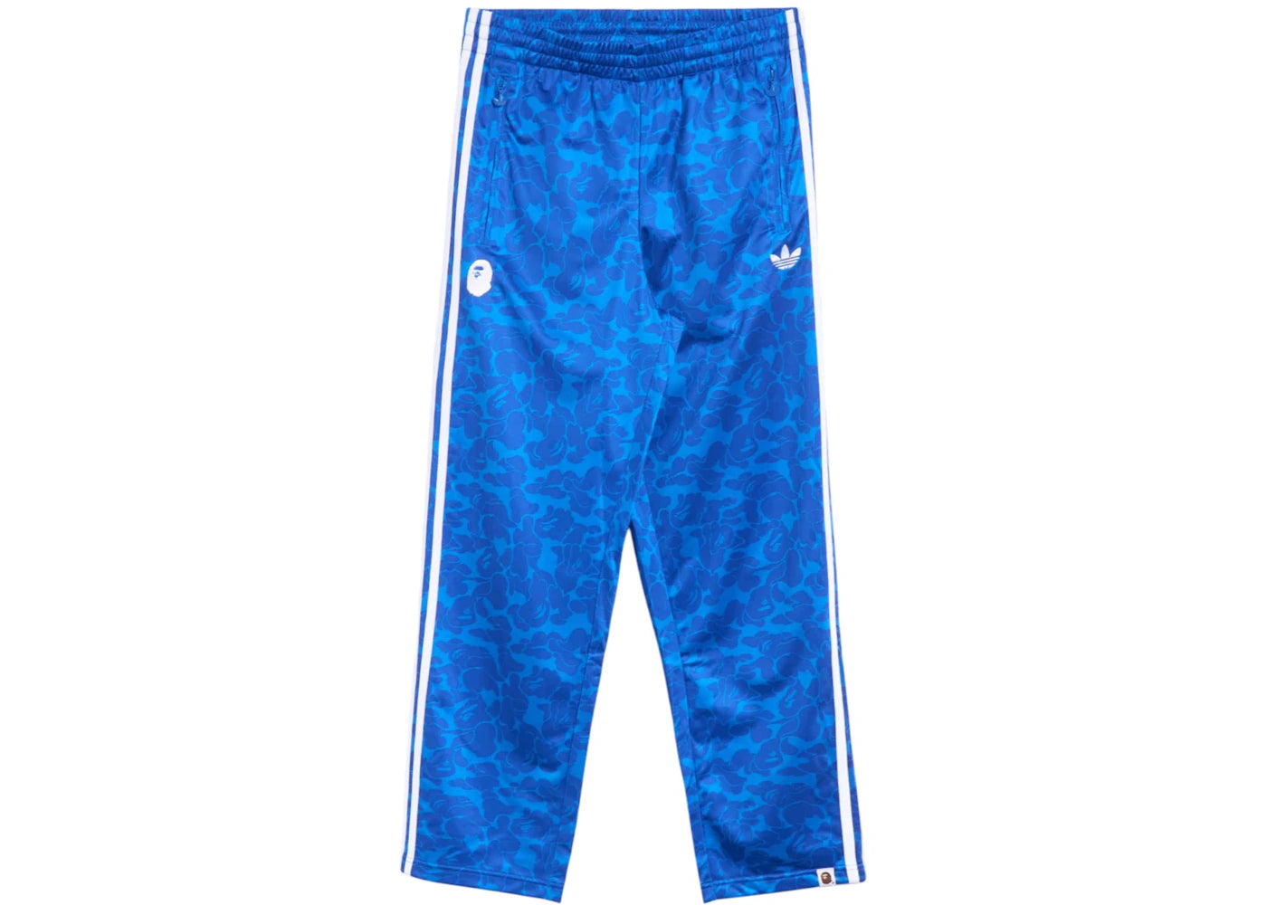 BAPE x adidas All Over Print Track Pants Blue - vue secondaire A