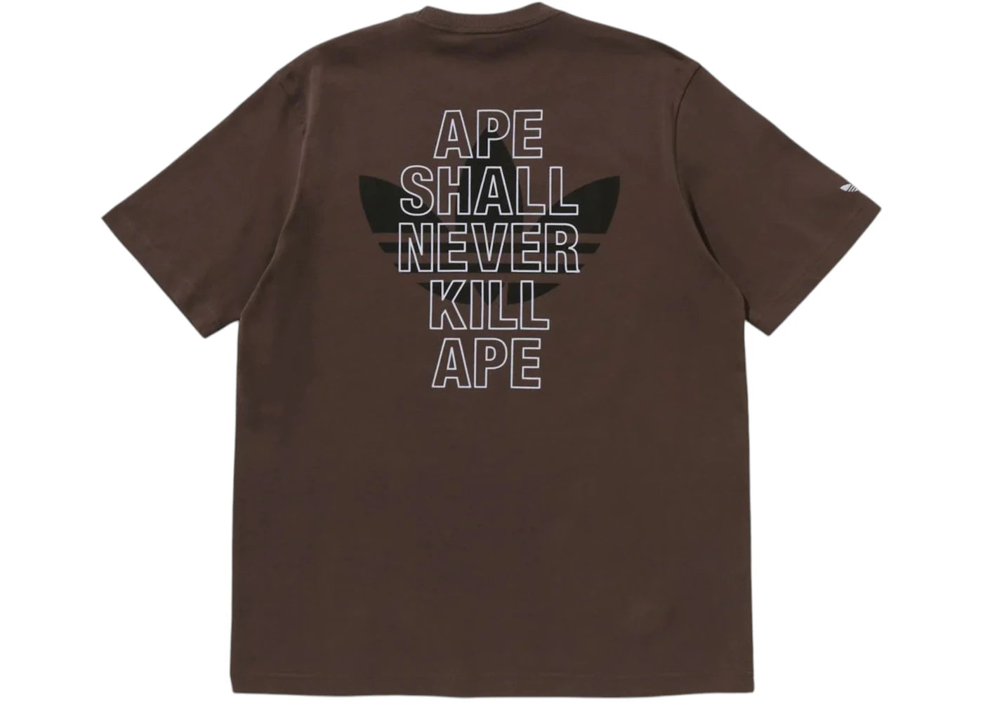 BAPE x adidas Ape Head Tee Brown - vue secondaire B