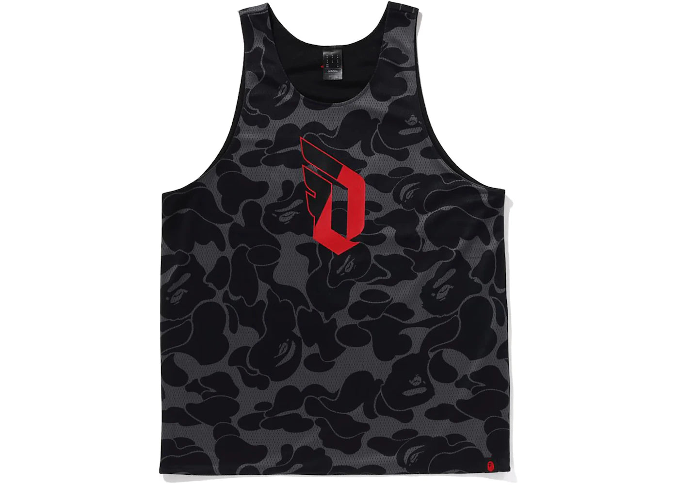 BAPE x adidas Dame Reversible Mesh Top Black - vue secondaire A