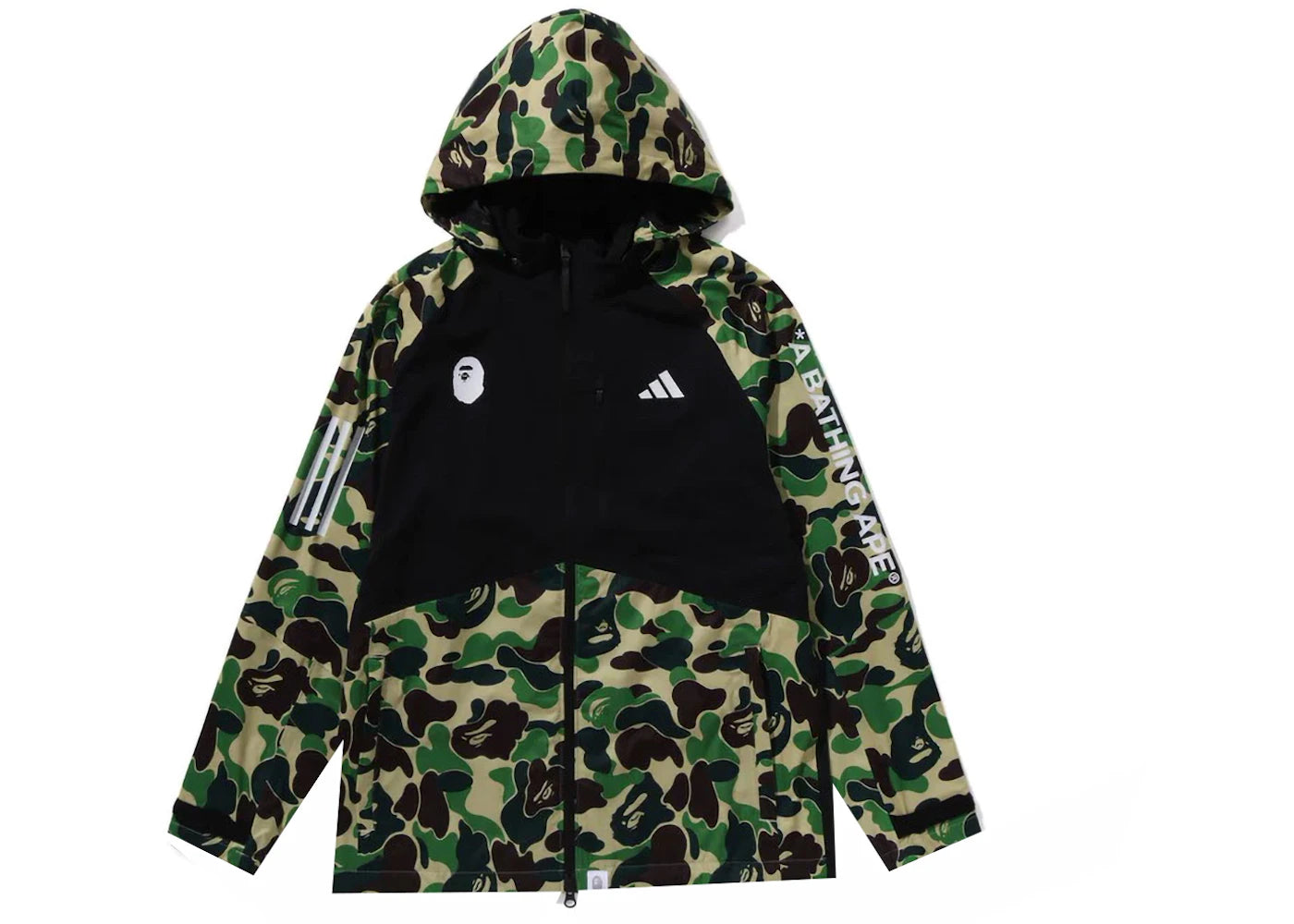 BAPE x adidas Golf ABC Camo Jacket (US Sizing) Black - vue secondaire B