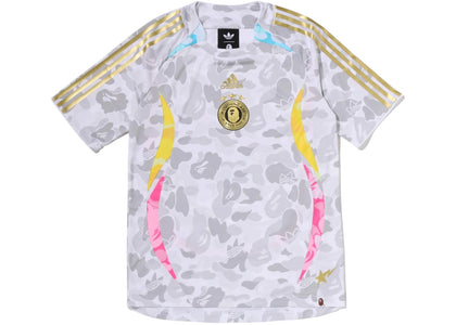 BAPE x adidas World Cup Collection Away Jersey White - authentic BAPE apparel