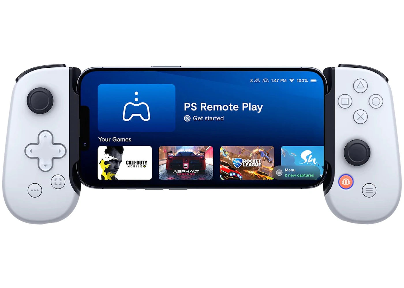 Backbone One Controller PlayStation Edition Video Game Controller White - vue secondaire A
