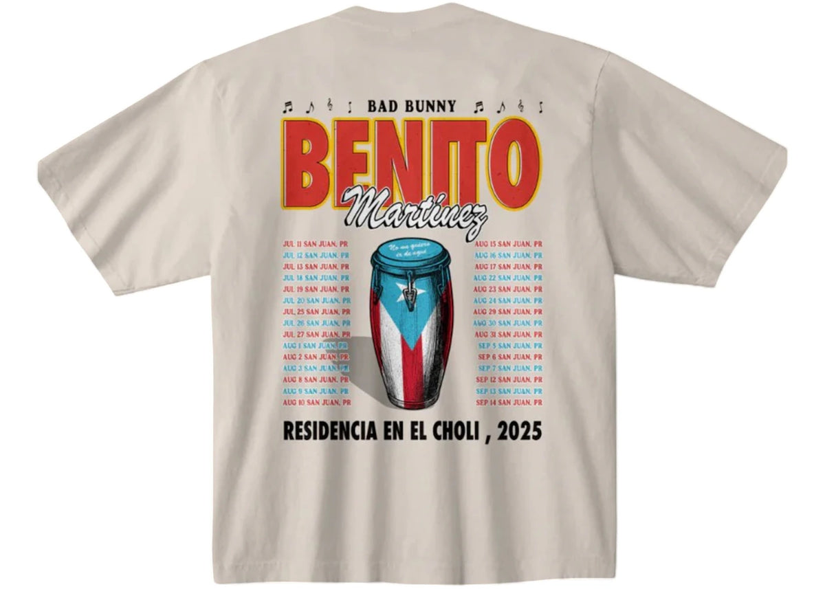 Bad Bunny DTMF Salsa T-shirt Off White - vue secondaire B