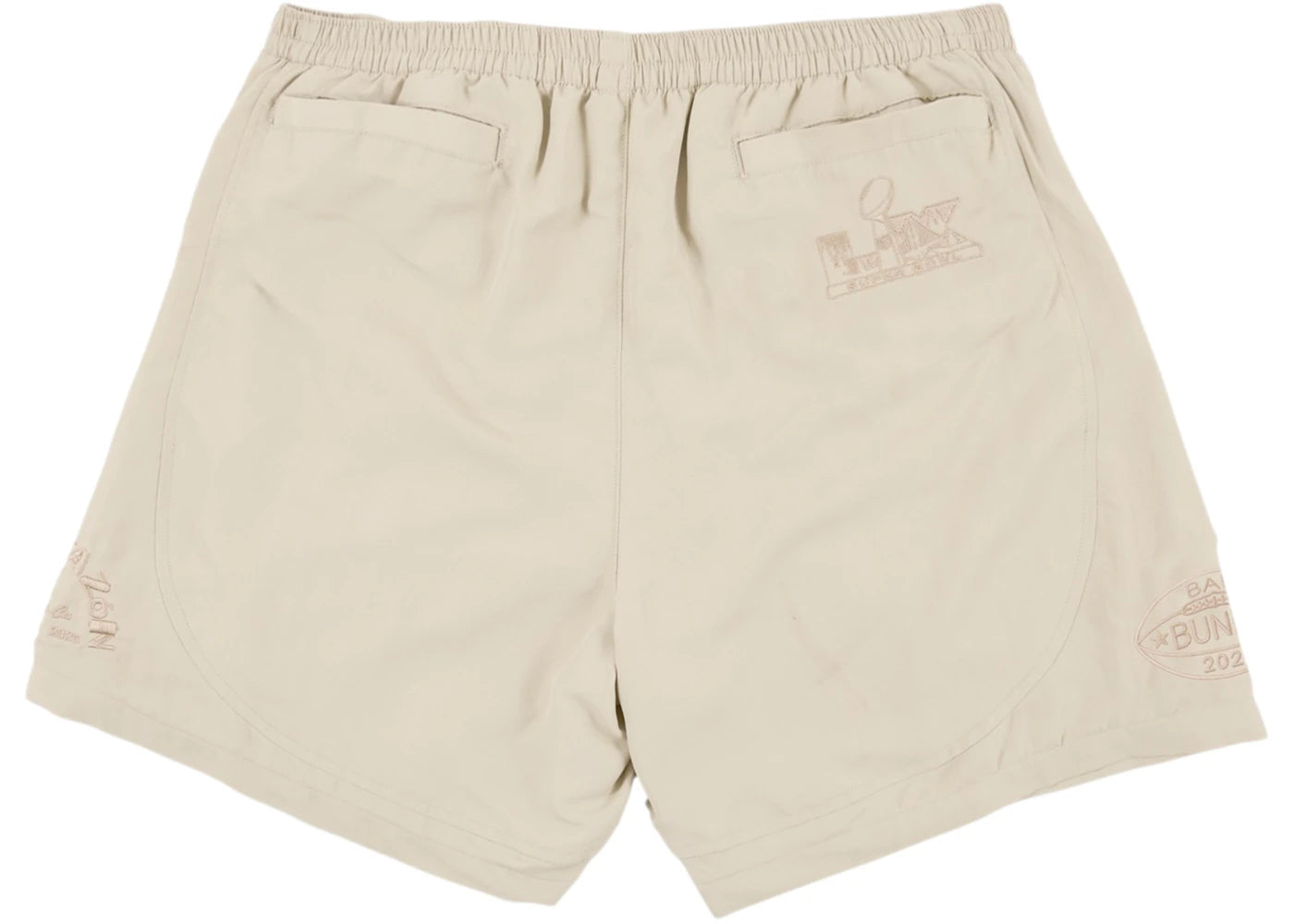 Bad Bunny x Super Tazon NFL Track Shorts Off White - vue secondaire B