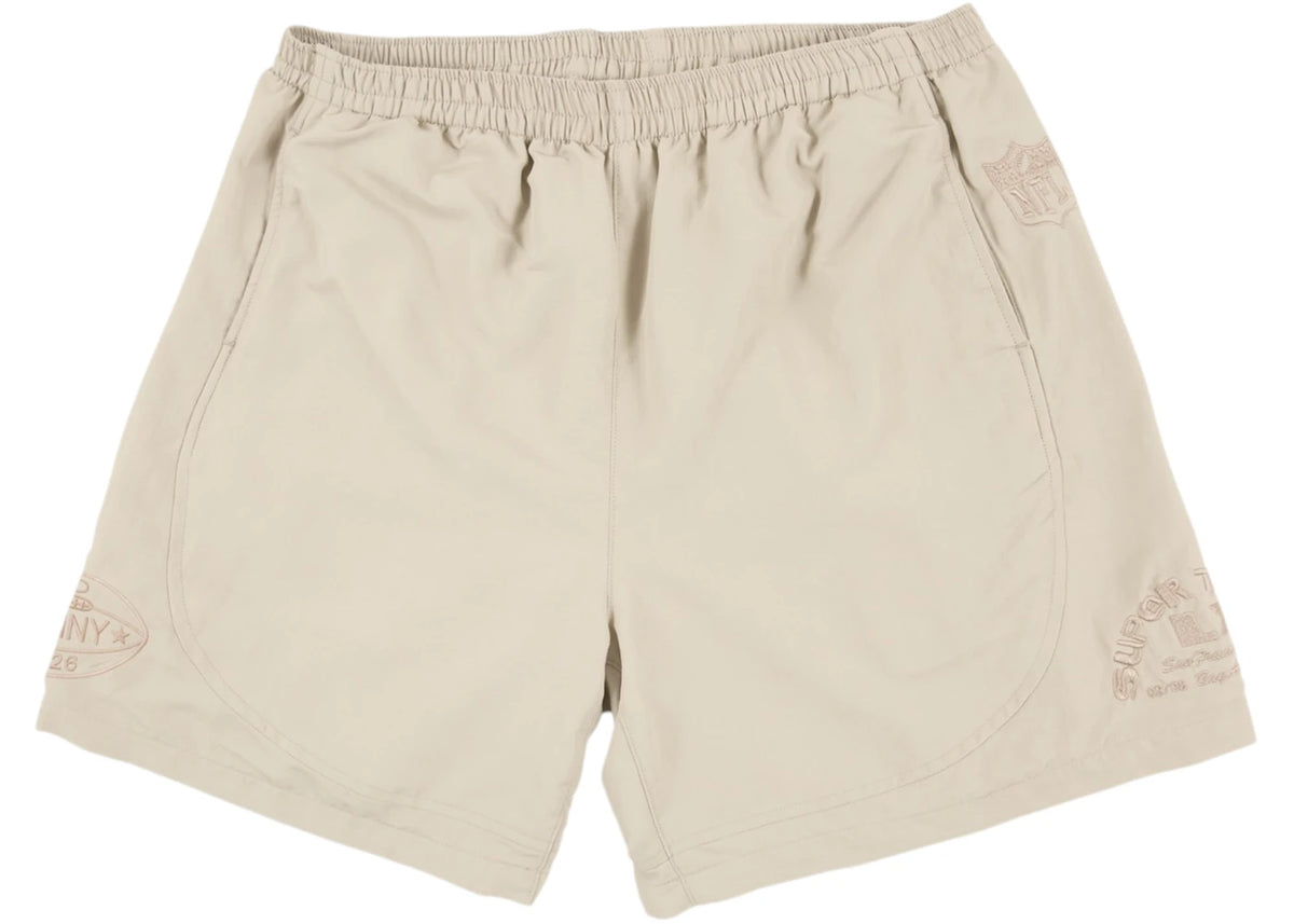 Bad Bunny x Super Tazon NFL Track Shorts Off White - vue secondaire A