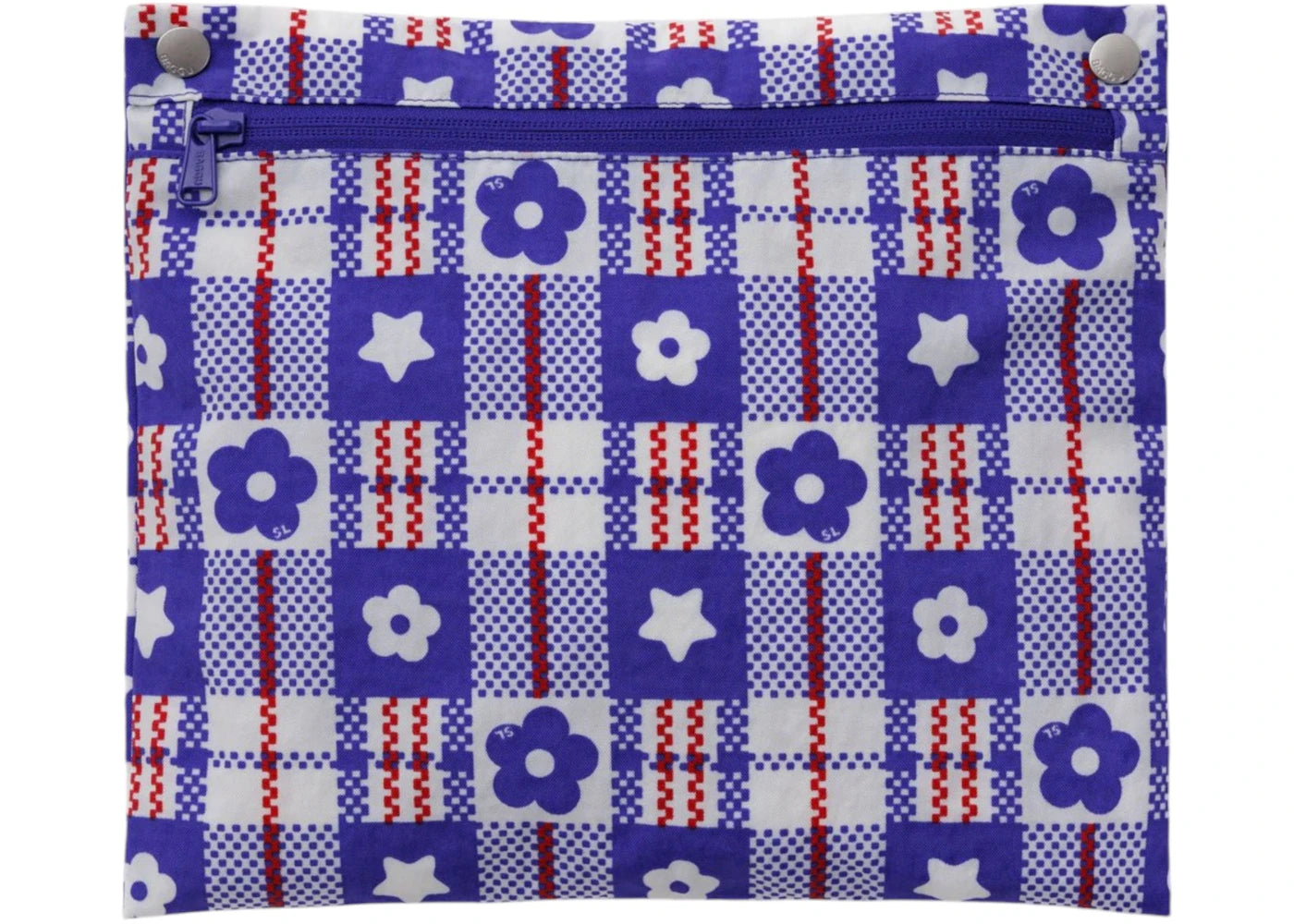 Baggu x Sandy Liang Cloud Carry-On Market Plaid Blue - vue secondaire B