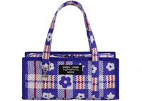 Baggu x Sandy Liang Mini Nylon Market Bag Market Plaid Blue