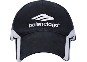 Balenciaga 3B Sports Icon Cap Black/White - vue 360