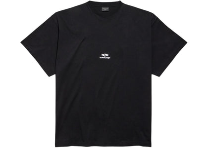 Balenciaga 3B Sports Icon Oversized T-Shirt Black/White - apparel view 2