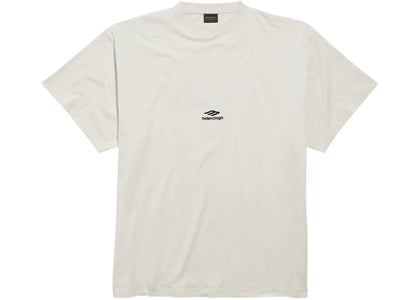 Balenciaga 3B Sports Icon Oversized T-Shirt Chalky White/Black - apparel view 2