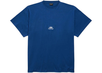 Balenciaga 3B Sports Icon Oversized T-Shirt Light Marine Blue/White - apparel view 2