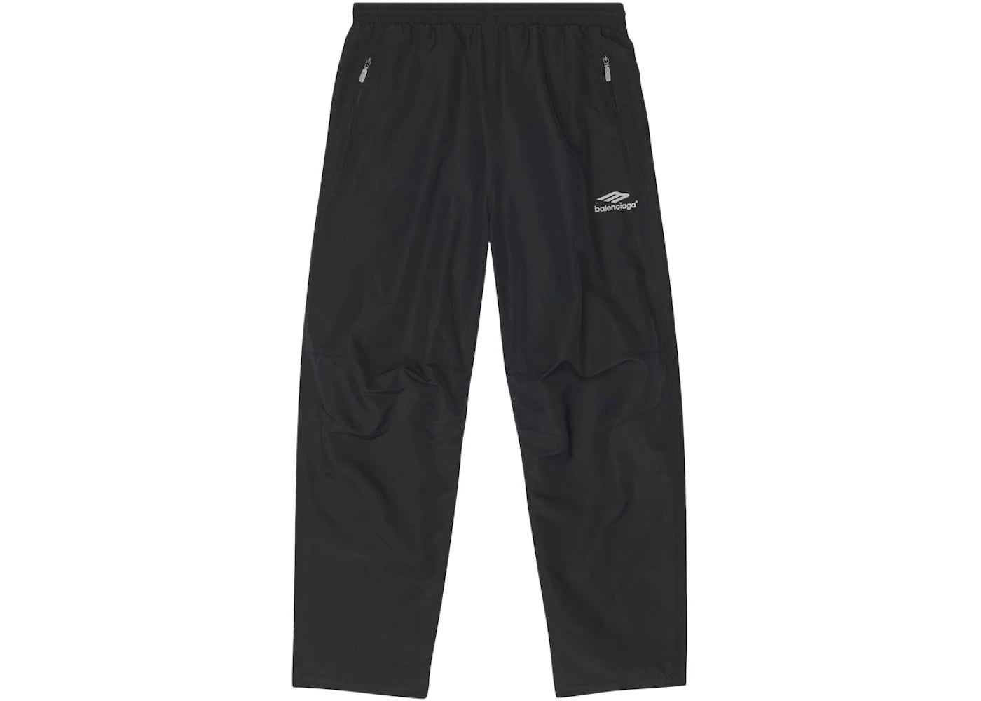 Balenciaga 3B Sports Icon Small Fit Tracksuit Pants Black/Grey Logo - vue 360