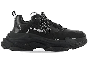 Balenciaga All Over Logo Triple S Black (Women's) - vue 360