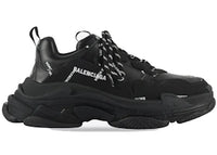 Balenciaga All Over Logo Triple S Black (Women's)