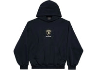 Balenciaga Automobil Lamborghini Medium Fit Hoodie Black Faded
