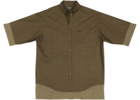 Balenciaga BB Icon Layered Short-sleeve Large Fit Shirt Dark Green