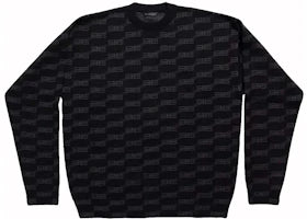 Balenciaga BB Monogram Crewneck Black - vue 360