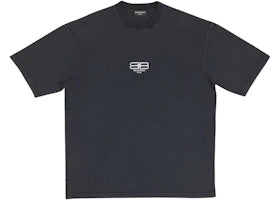 Balenciaga BB Paris Icon Medium Fit T-shirt Black/White Logo