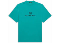 Balenciaga BB Pixel Boxy T-Shirt Blue