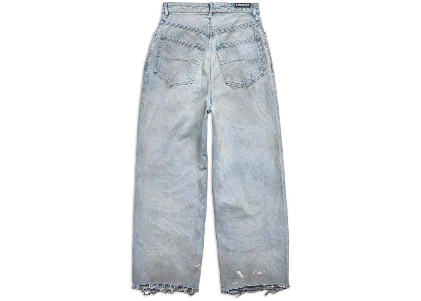 Balenciaga Baggy Trousers in Blue Blue - vue secondaire B