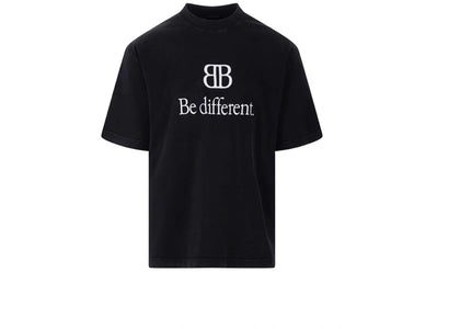 Balenciaga Be Different T-shirt Black - apparel view 2
