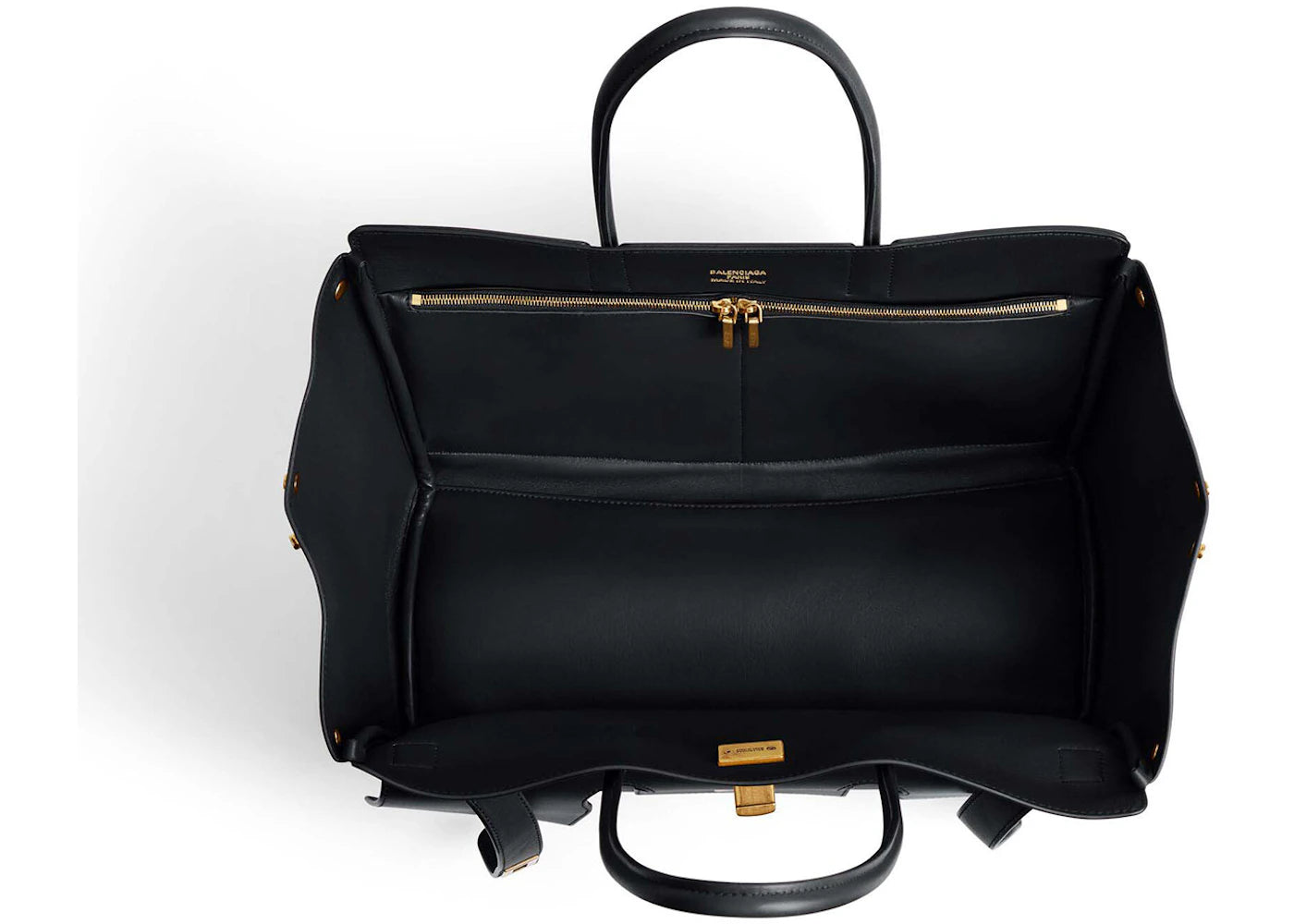 Balenciaga Bel Air Medium Carry All Bag Black - vue secondaire B