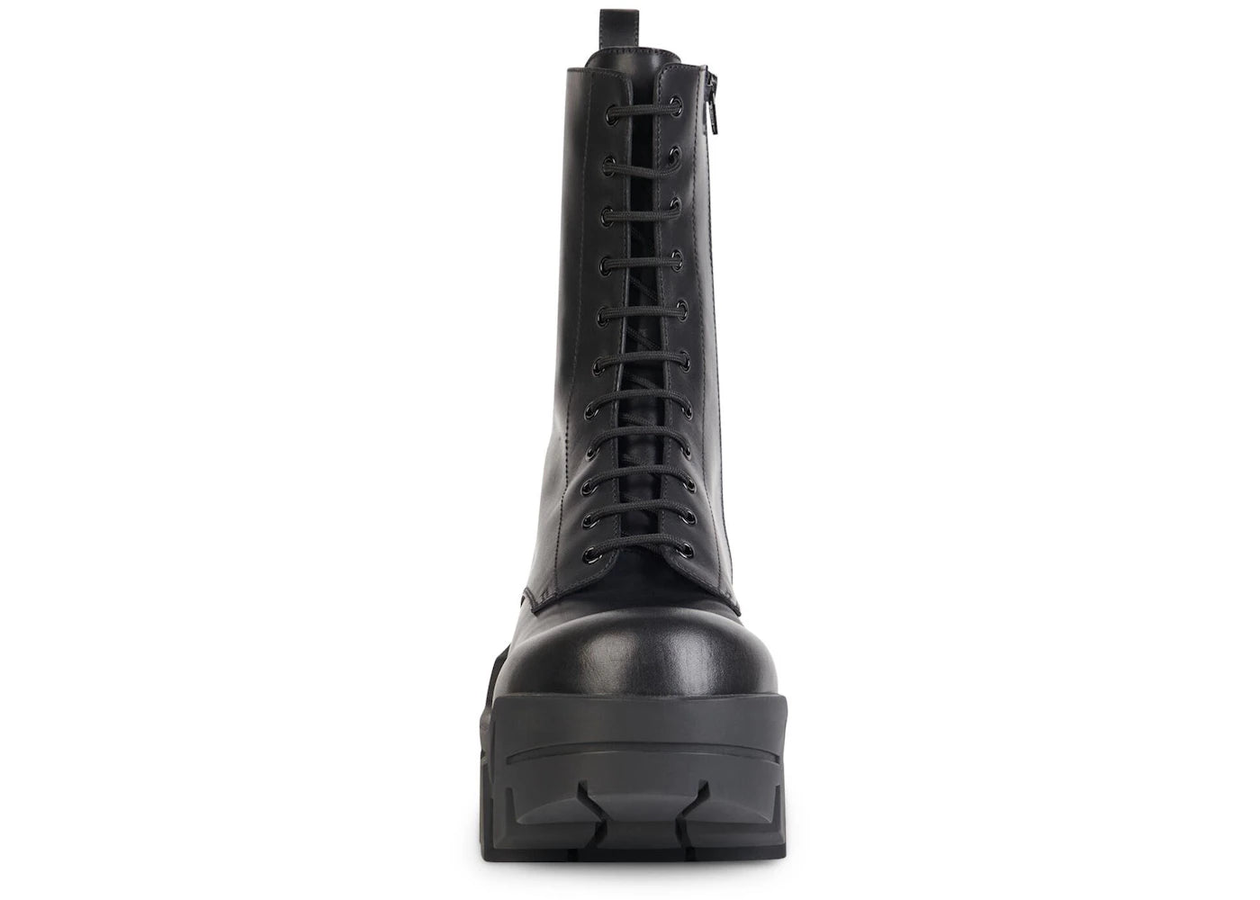 Balenciaga Bulldozer Laceup Boot Black Calfskin - vue secondaire B