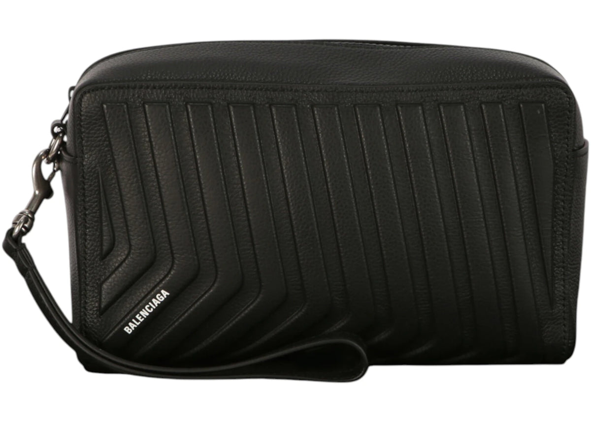 Balenciaga Car Toiletry Pouch Black - vue secondaire A