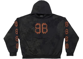 Balenciaga Crypto Medium Fit Hoodie Black