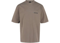 Balenciaga Embroidered Crewneck T-Shirt Taupe Black