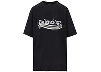Balenciaga Hand Drawn Political Campaing Tee Black