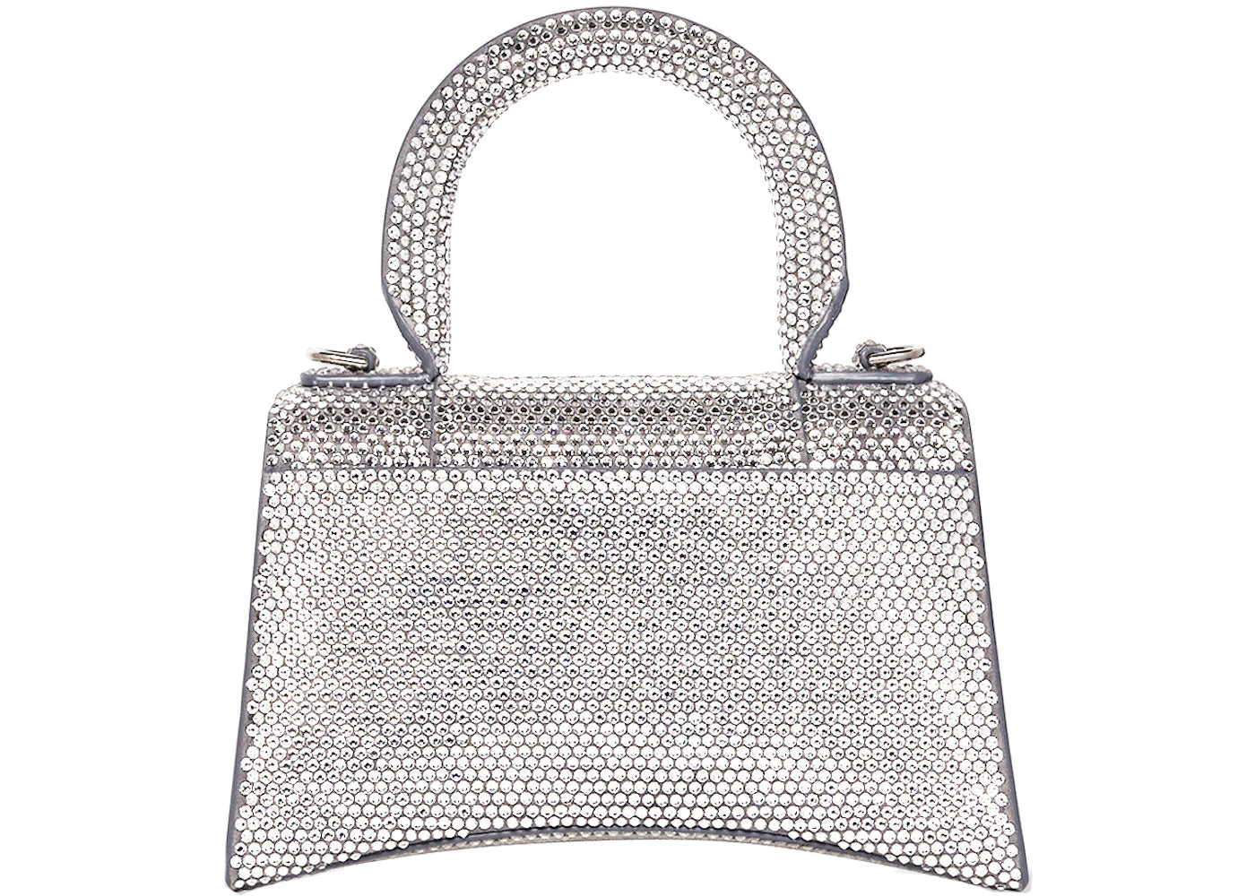 Balenciaga Hourglass Handbag XS Rhinestone Grey - vue secondaire B