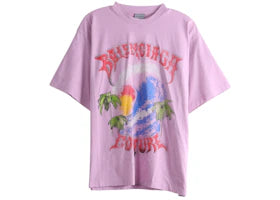 Balenciaga Large Fit T-shirt Old Pink - vue 360