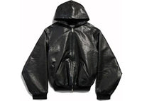 Balenciaga Lined Zip-Up Large Fit Hoodie Black