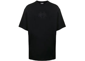 Balenciaga Lion's Laurel Logo T-shirt Black - vue 360
