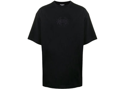 Balenciaga Lion's Laurel Logo T-shirt Black - apparel view 2