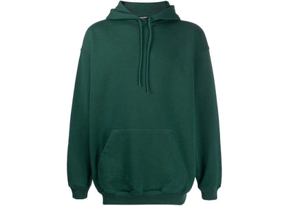 Balenciaga Logo Print Hoodie Green/White - apparel view 2