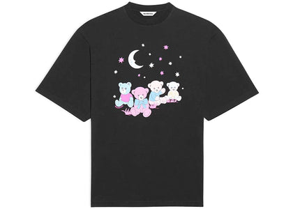 Balenciaga Love Bear Womens Oversized T-Shirt Black - apparel view 2