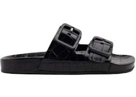 Balenciaga Mallorca Croc Sandals Black (Women's) - vue 360
