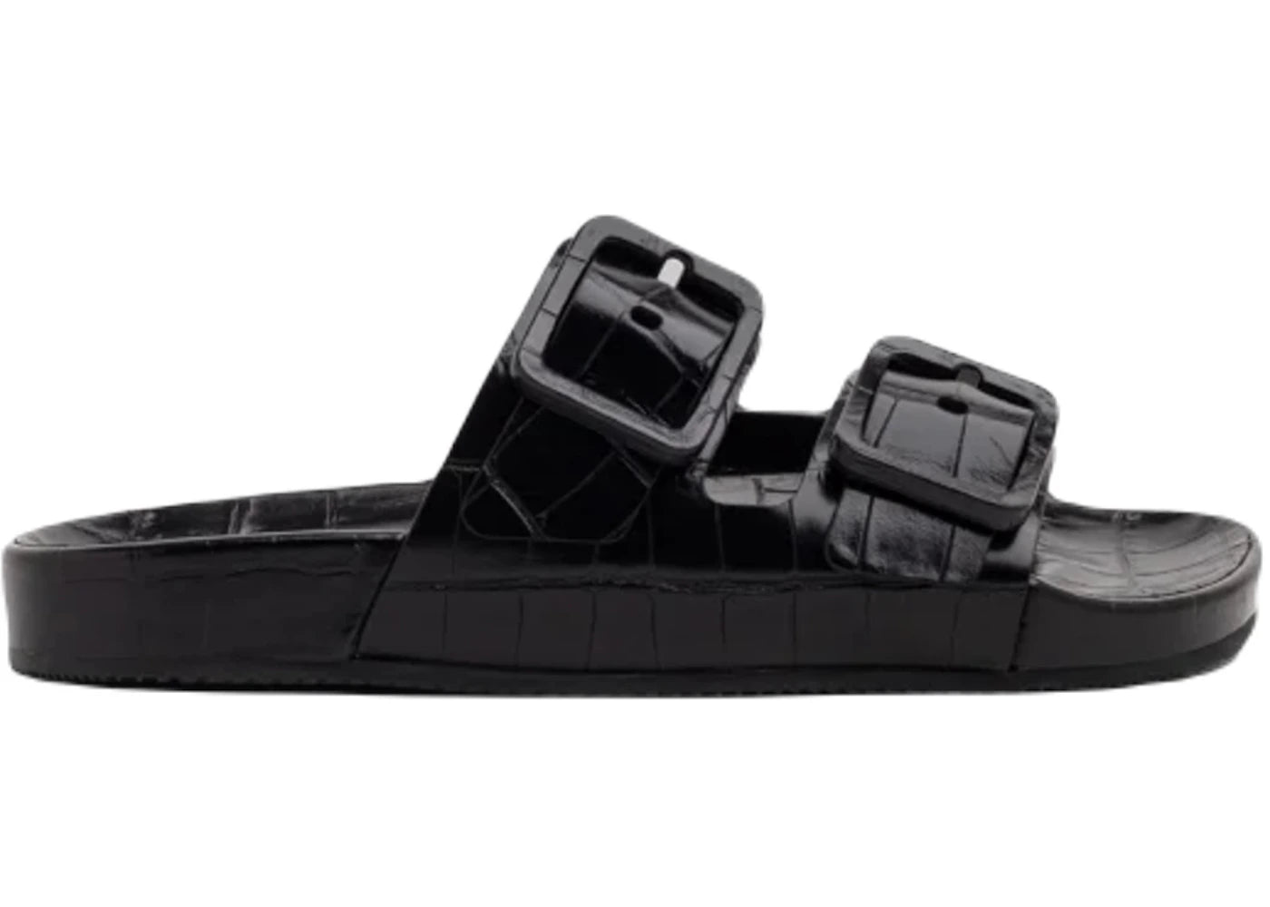 Balenciaga Mallorca Croc Sandals Black (Women's) - vue secondaire A