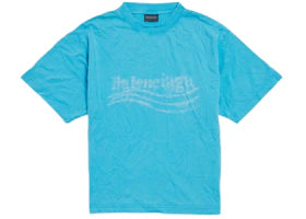 Balenciaga Medium Fit T-shirt Azure